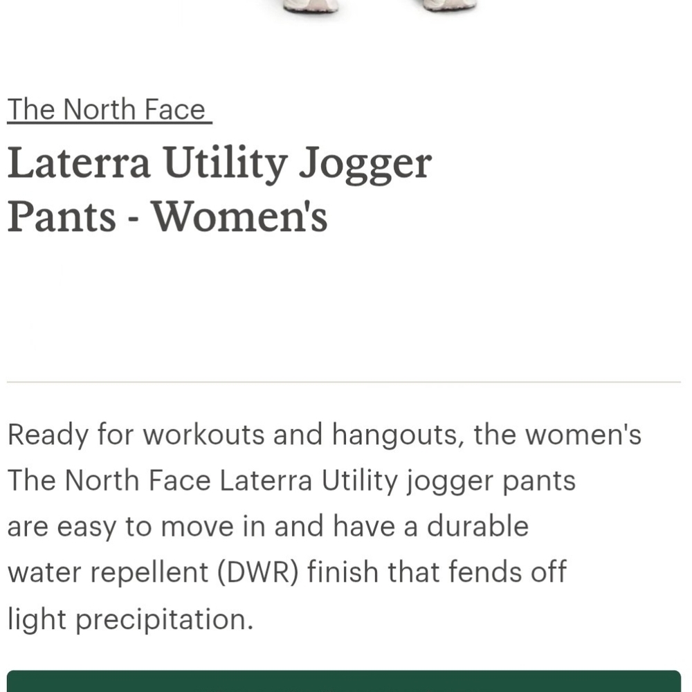 NORTH FACE Women's Laterra Utility Jogger XXL New With Tags - Picture 6 of 7